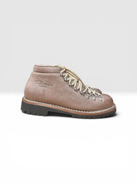 Taupe leather hiking boot