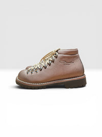 Taupe leather hiking boot