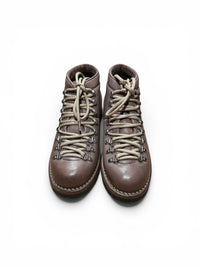 Taupe leather hiking boot