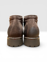 Dark brown suede hiking boot