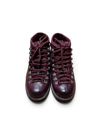 Bordeaux leather hiking boot