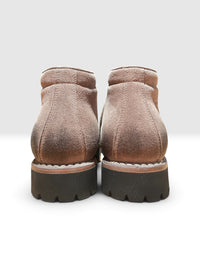 Taupe suede hiking boot