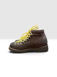 Dark brown suede hiking boot