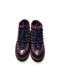 Bordeaux leather hiking boot