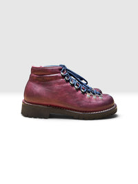 Bordeaux leather hiking boot