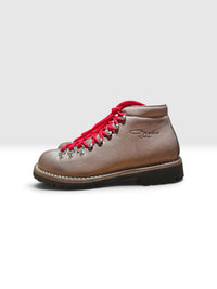 Taupe leather hiking boot