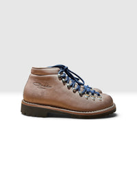Taupe leather hiking boot