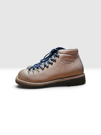 Taupe leather hiking boot